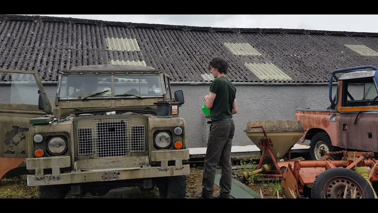 land Rover Series 3 first start in 7 years