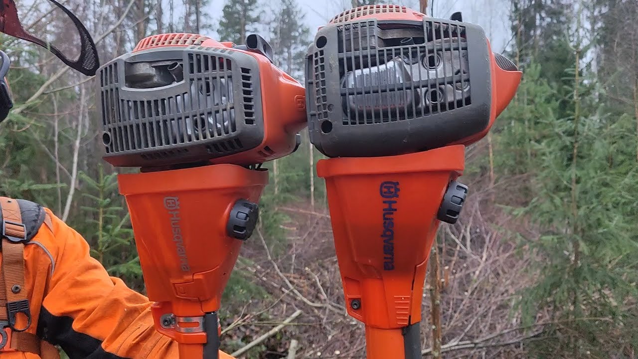 Puun ohjaaminen Raivaussahalla ja Husqvarna 545FXT Autotune käytännössä.