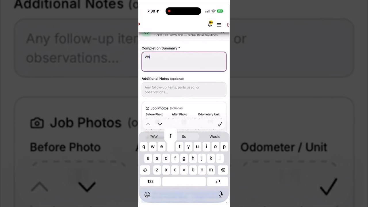 Service Jockey's Technician Mobile App