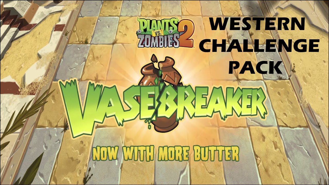 PLANTS VS ZOMBIES 2-VASEBREAKER WESTERN CHALLENGE PACK GAMEPLAY