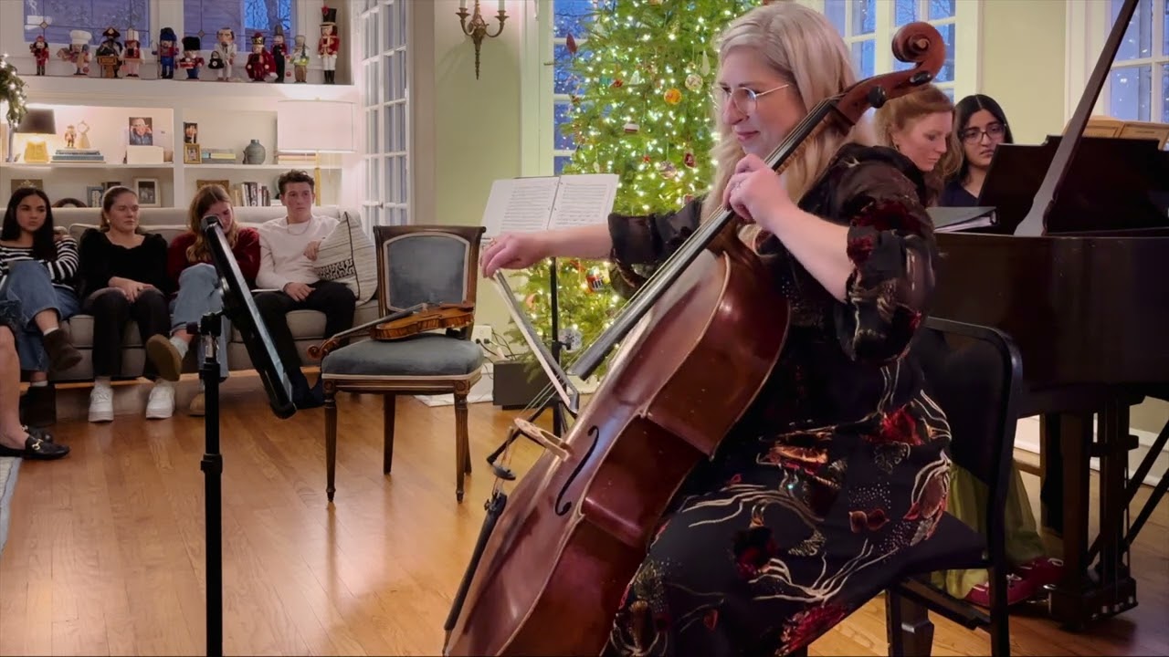 Debussy Petite Suite for Cello and Piano; iii: Menuet. Jean Hatmaker and Heather Peterson.