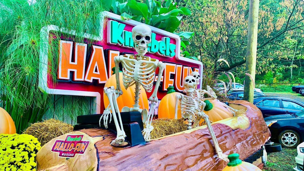 Knoebels Hallo-Fun 2021 | Riding - Haunted Mansion ,Antique Cars & Pioneer Train