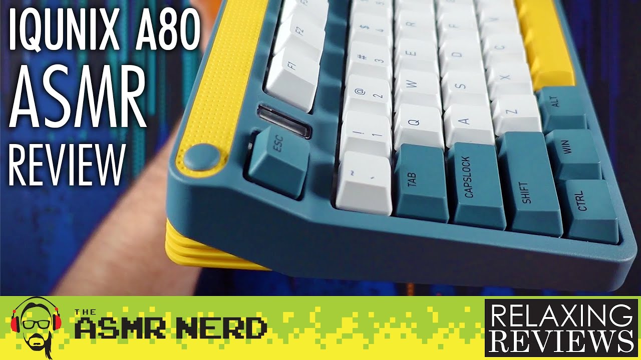 IQUNIX A80 Explorer Mechanical Keyboard ASMR Review & Typing Test (soft spoken, typing sounds)