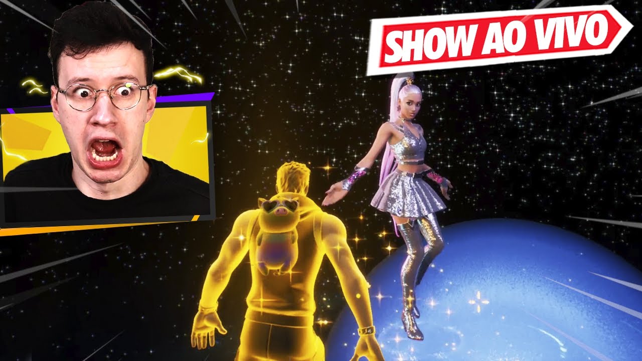 SHOW DA ARIANA GRANDE NO FORTNITE AO VIVO!! (LINDO!!)