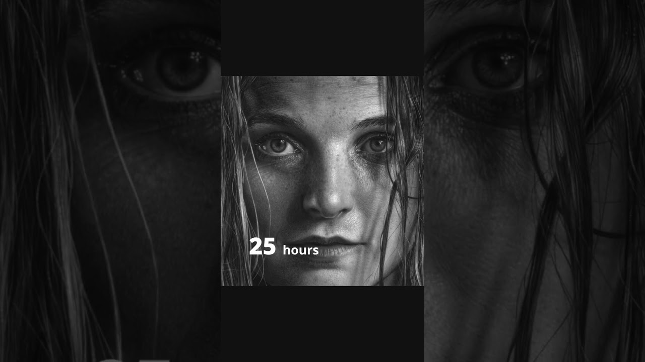How long does a hyperrealistic pencil drawing take?
