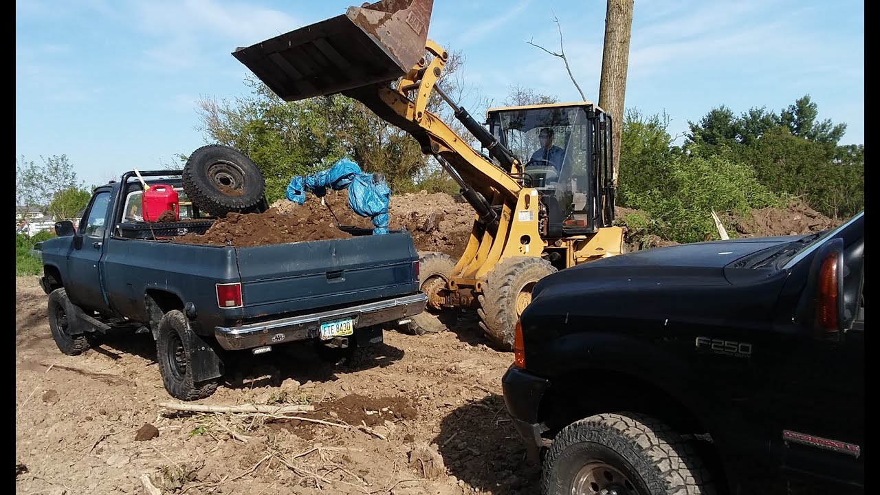 overloaded truck dirt haul
