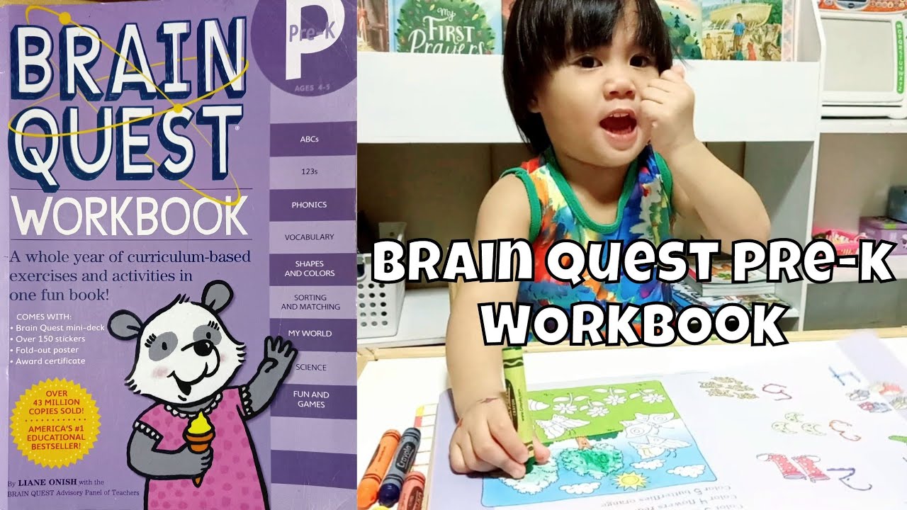 Brain Quest Pre-K Workbook Flip Through 💜 | Mateo Fam Vlogs