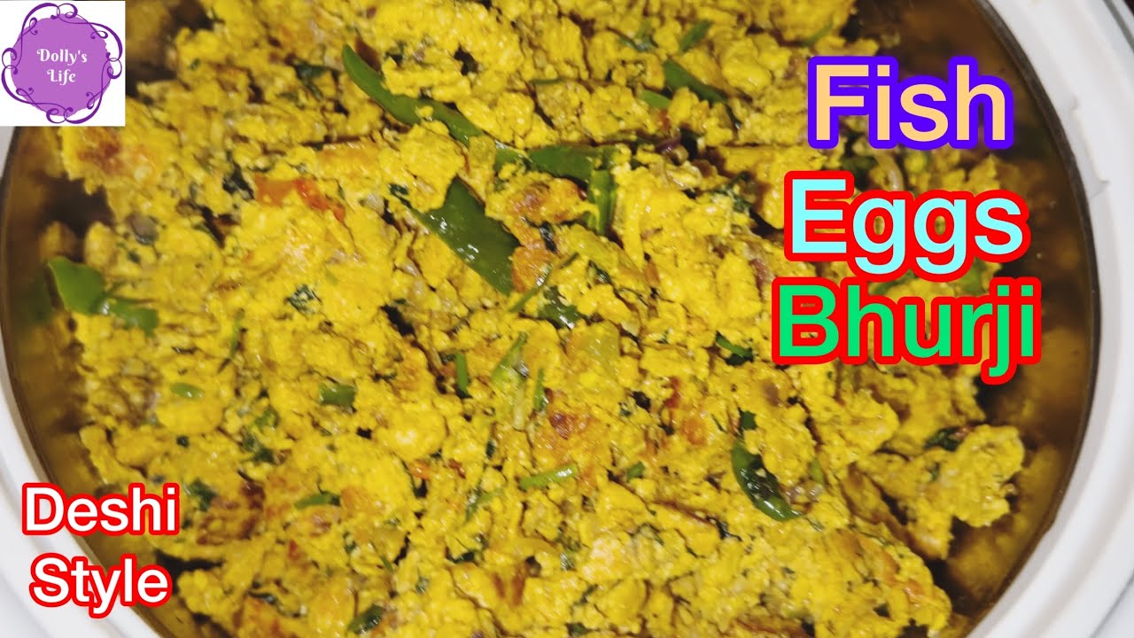 How to make fish eggs bhurji recipe | masala fish eggs scrambled |  eggs  bhurji gravy recipe 2023 |