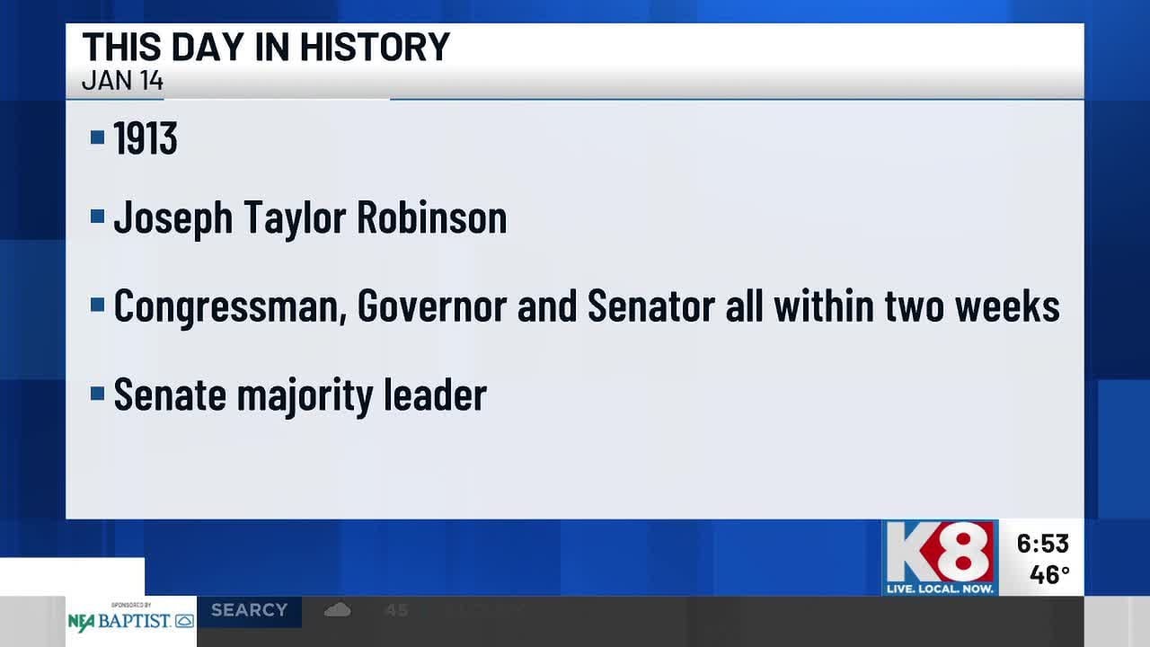 We the People: Jan. 14 - Joseph Taylor Robinson resigned from Congress to become Arkansas' govern...
