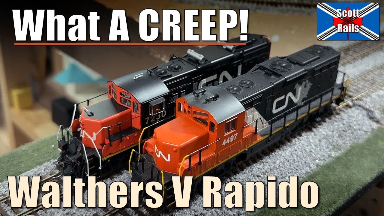 Rapido V Walthers Trainline — Crawl Race — Да, это так же скучно, как звучит
