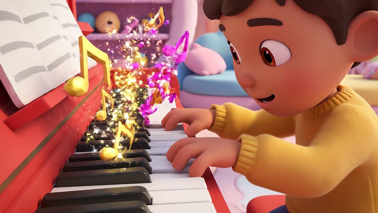 Five Little Pianos Play Play Play | Kids Songs & Nursery Rhymes
