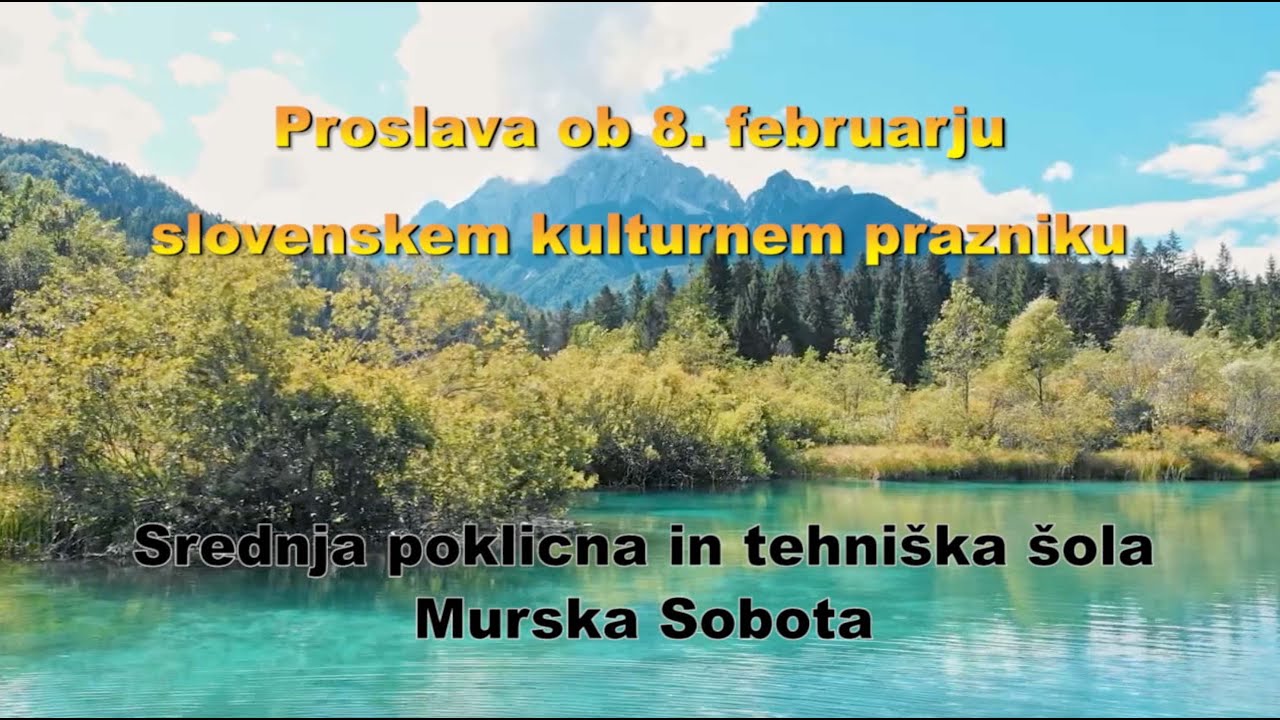 Proslava ob slovenskem kulturnem prazniku 2022