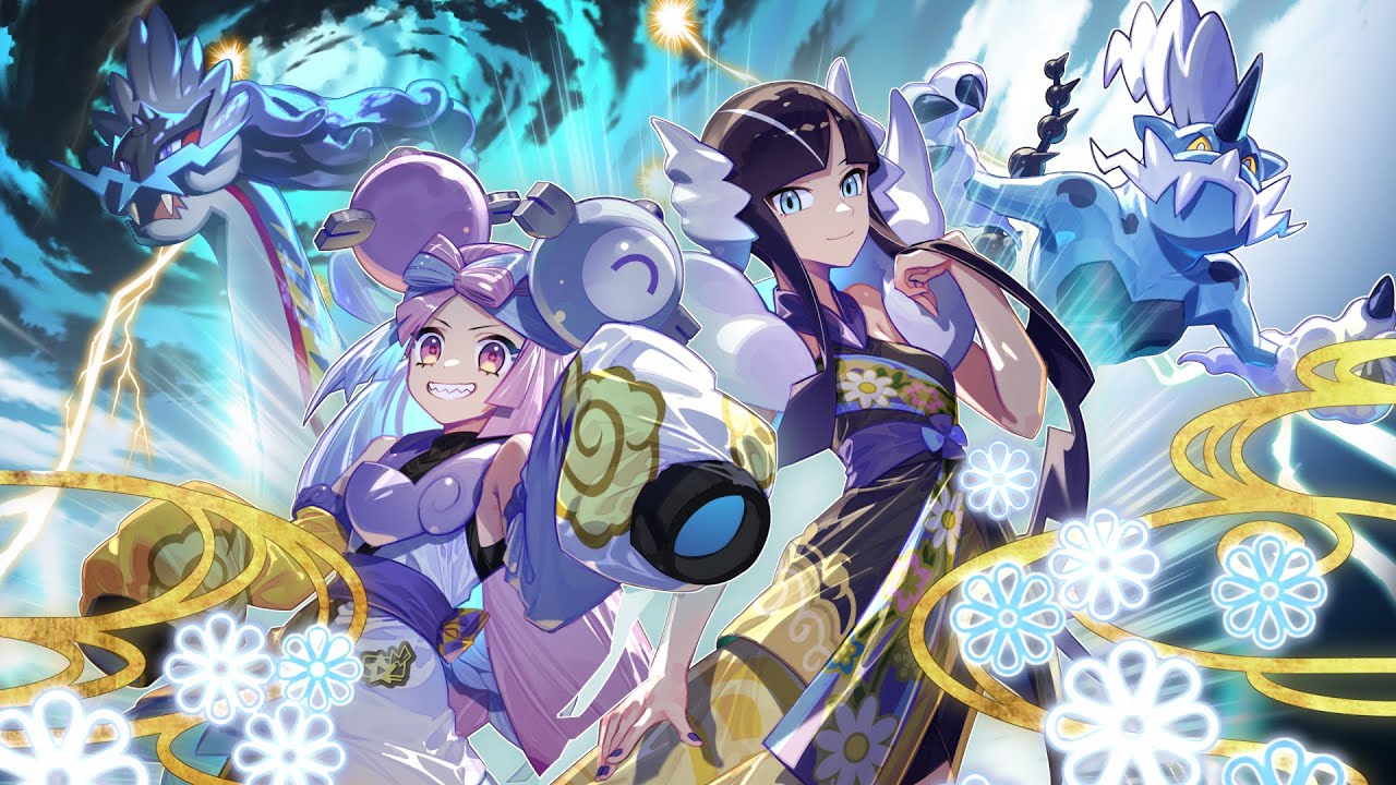 【公式】『ポケモンマスターズ EX』「マジコスナンジャモ＆タケルライコ」「マジコスカミツレ（アナザー）＆ボルトロス」が登場！