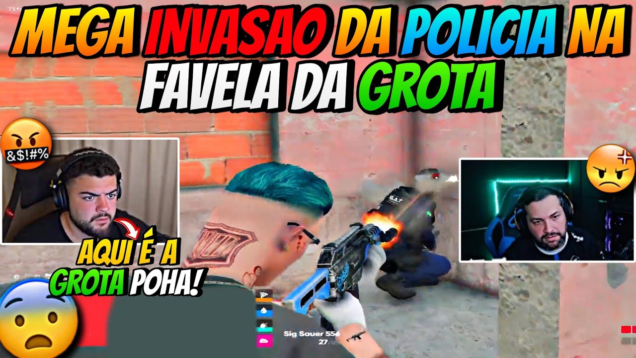 MEGA INVASÃO DA POLICIA NA FAVELA DA GROTA🔥 CORONEL INVADIU COM TODA POLICIA?😱 | COMPLEXO CLIPES