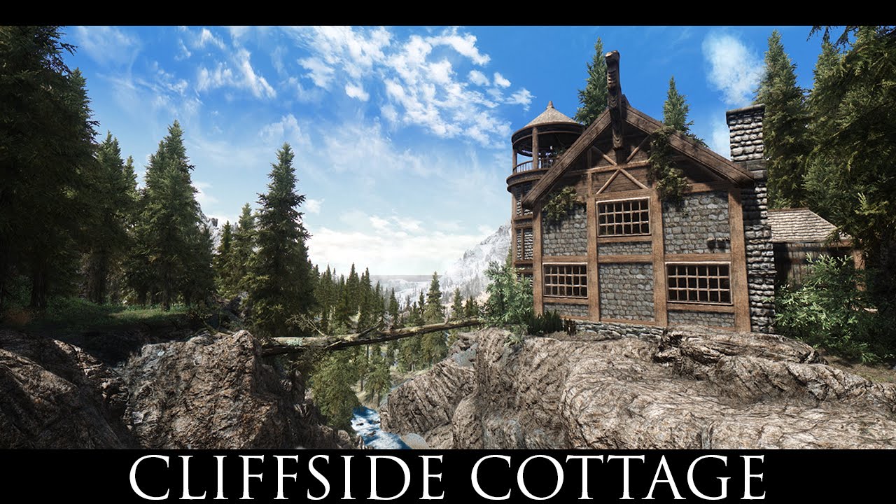 TES V - Skyrim Mods: Cliffside Cottage