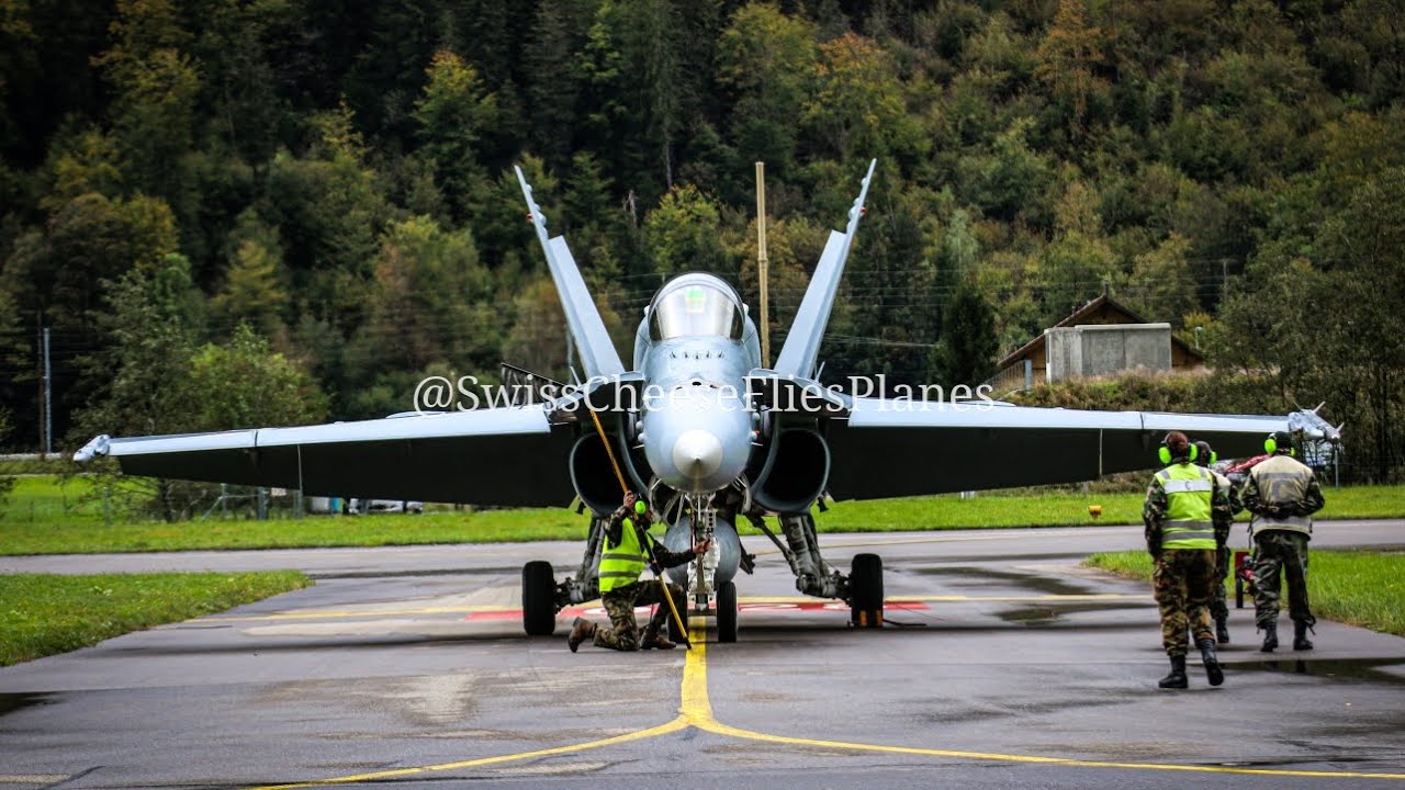 BOEING F/A-18 WALK AROUND, START UP, TAKEOFF AND LANDING at MEIRINGEN AIRBASE!