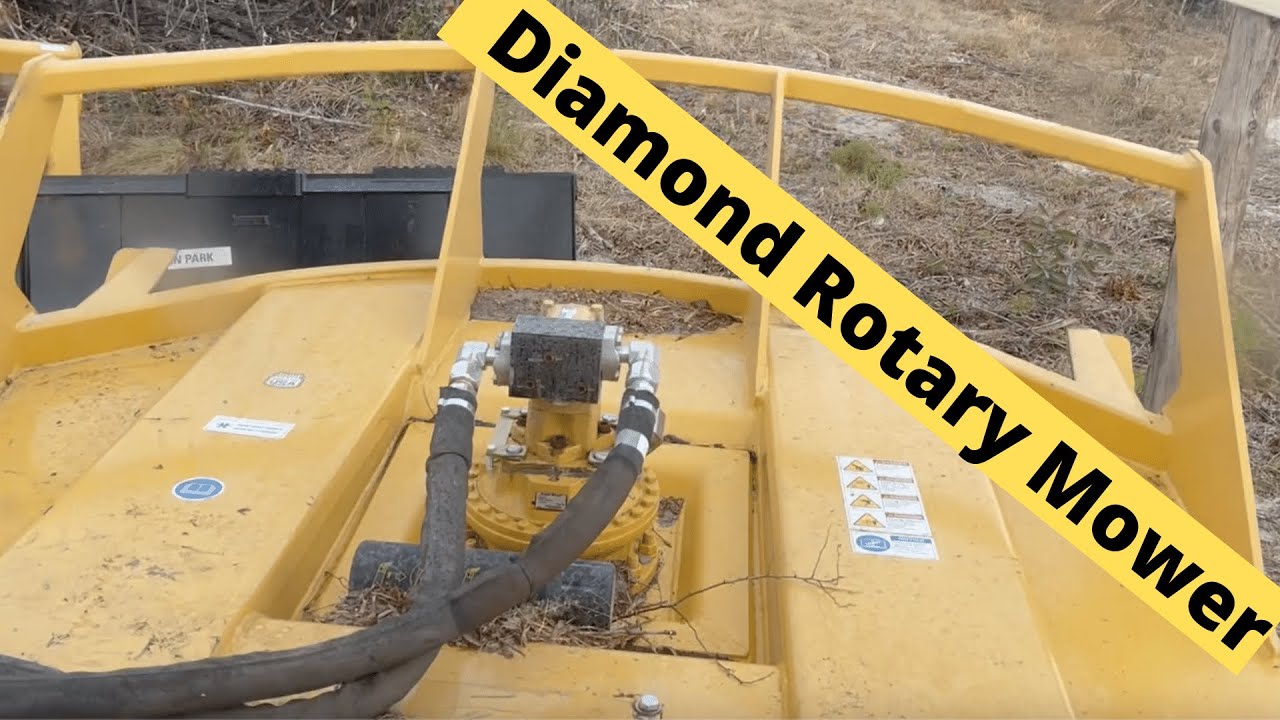 CATERPILLAR 259D: And the DIAMOND rotary mower!!!