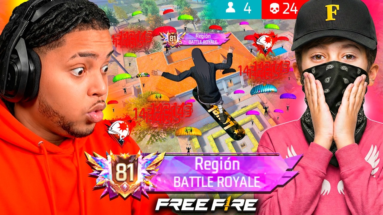 ALEX CON 13 AÑOS TOP GLOBAL 81 😱 SORPRENDE A TODO FREE FIRE !!