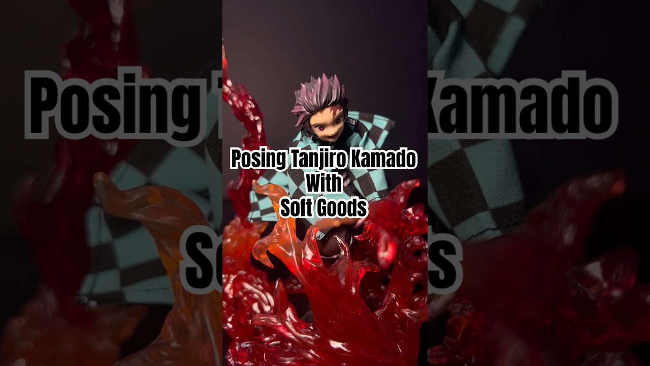 Posing Tanjiro Kamado With Soft Goods #shf #shfiguarts #tanjirokamado #demonslayer #firebreathing