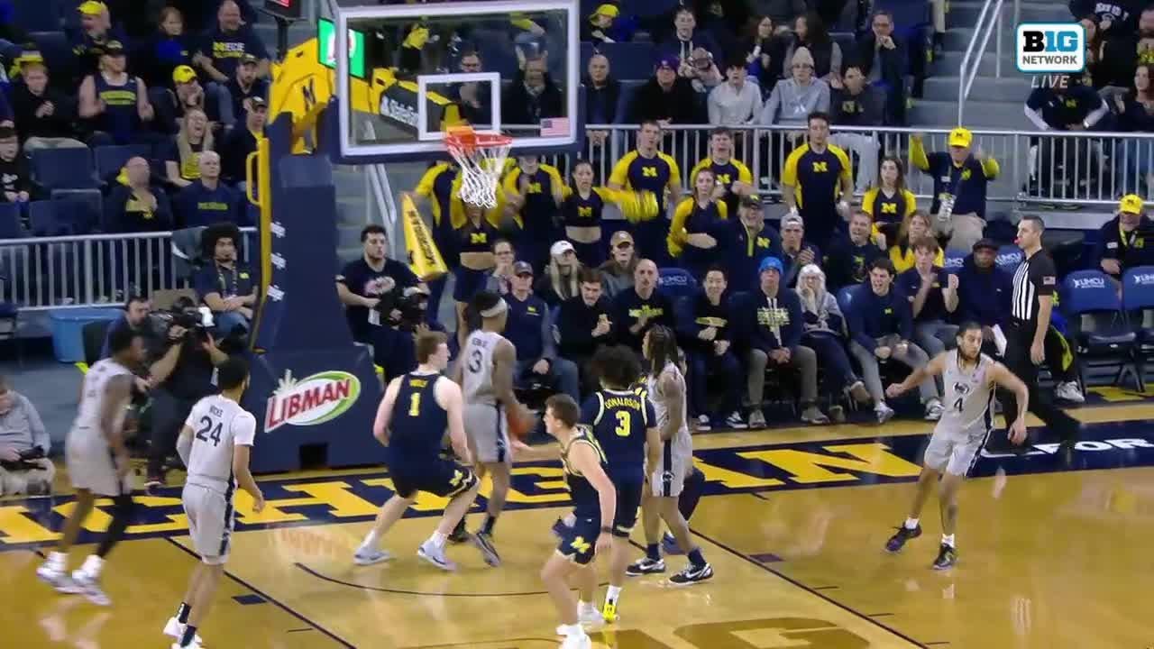 Close Game: Final 3 Minutes of Penn State at Michigan | Big Ten Basketball | 01/27/2025