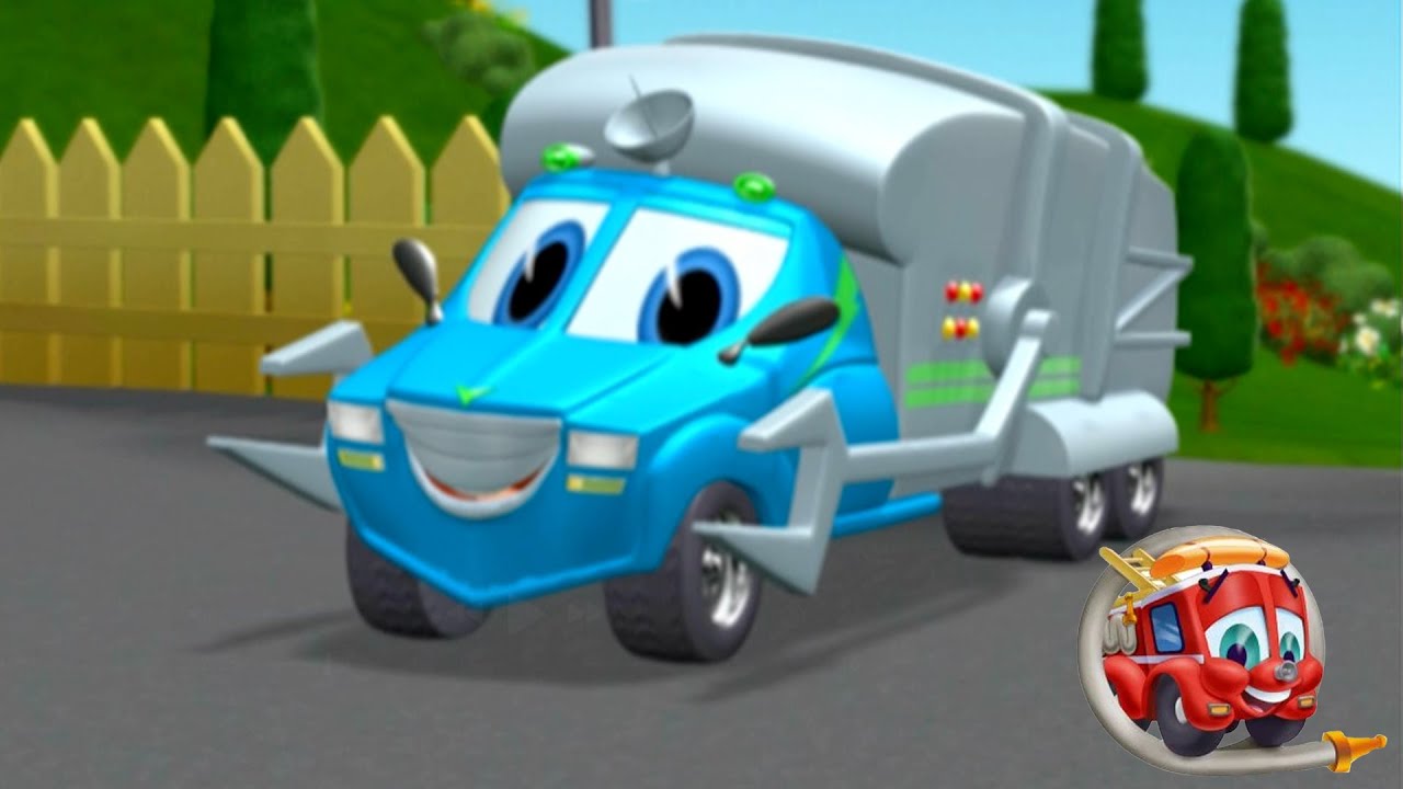 Gavin The Garbage Truck Comes Visits Finley & Friends | Kickstart Cartoons For Kids