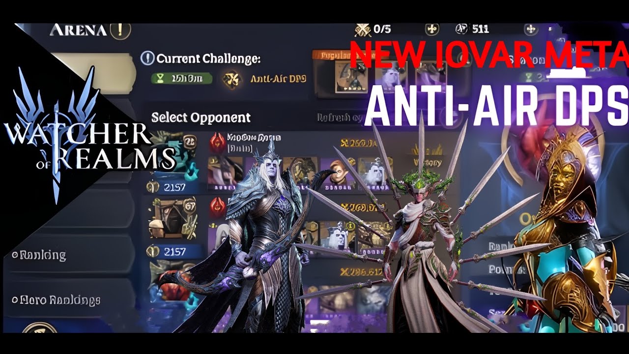 NEW anti air Arena meta with IOVAR ?!  (top 20 apex overlord) * watcher of realms*