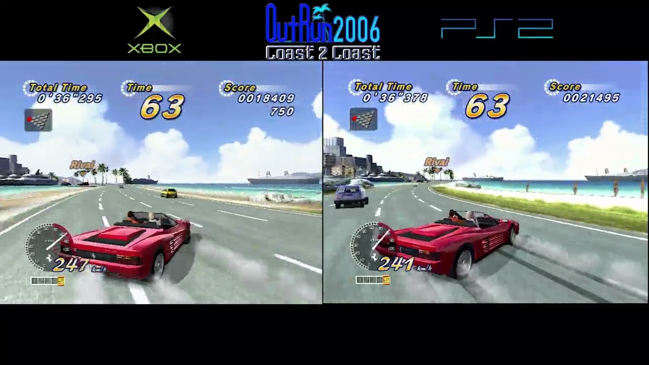 OutRun 2006: Coast 2 Coast | Side by Side  | PS2 Xbox