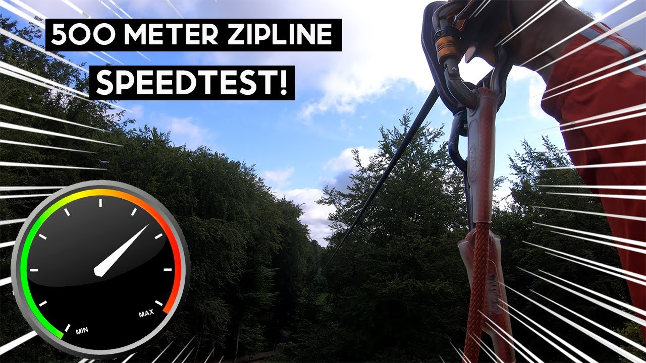 How fast can i go on the longest zipline in the park at Camp Adventure Denmark with speedtracker!