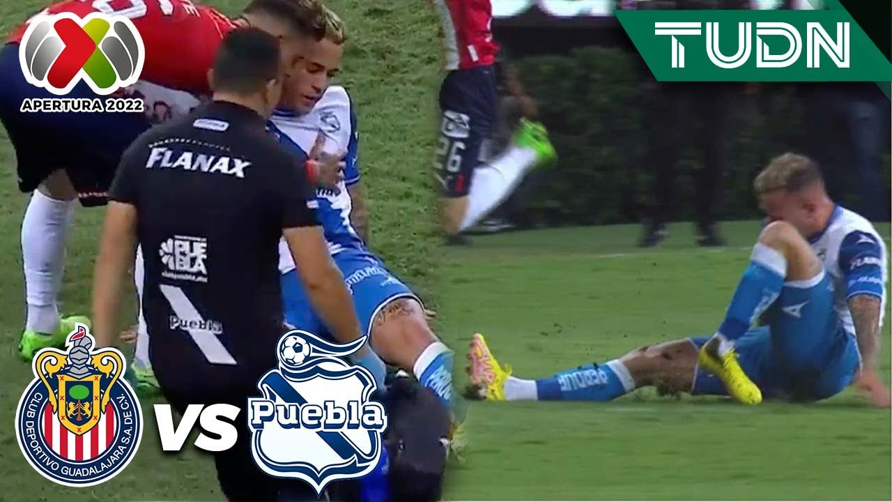 ¡TERRIBLE! Ferrareis se fractura el tobillo | Chivas 0-0 Puebla | Liga Mx Apertura 22 -J14 | TUDN