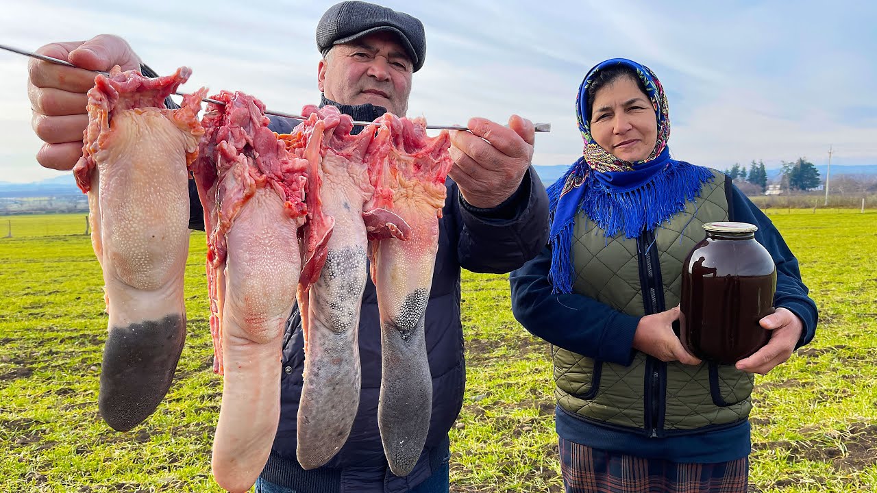 Вы должны попробовать этот рецепт! Удивительные шашлычки из бычьего языка | Жизнь в сельской деревне