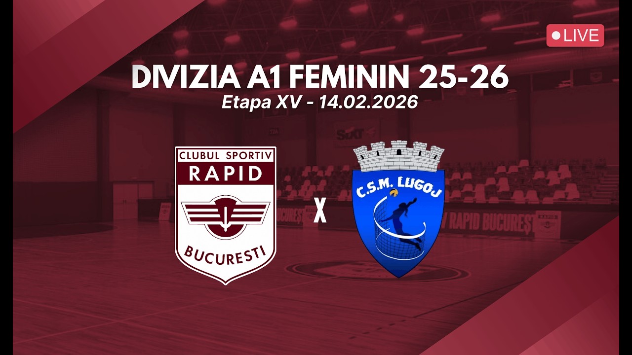 🇱🇻 LIVE | CS Rapid București 🆚 CSM Lugoj | Divizia A1 feminin 25-26