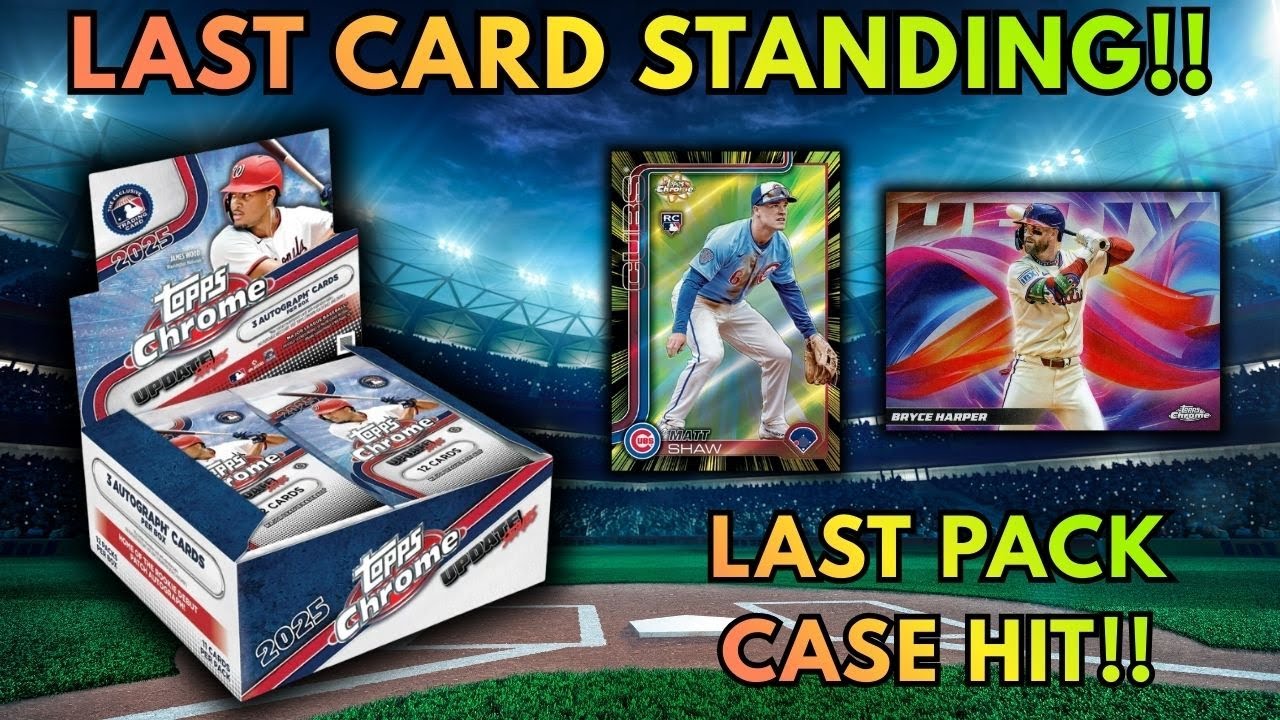 ВОЛШЕБСТВО ПОСЛЕДНЕГО ПАКЕТА!! Обновление Topps Chrome 2025: Последняя оставшаяся карта!!