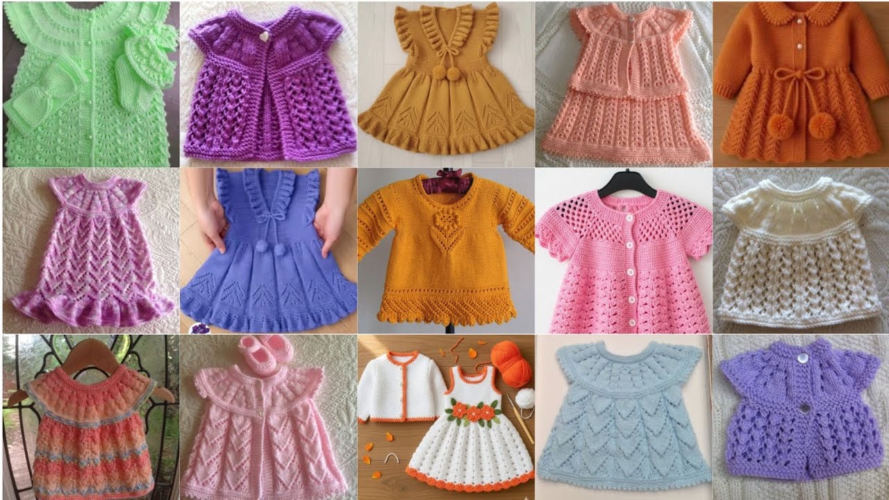 Crochet baby frock/crochet frock for baby girl/crochet baby clothes/crochet baby dress/crochet frock