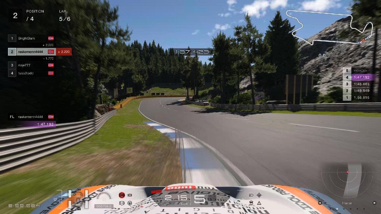 Dodge Viper SRT GT3-R '15 - Trial Mountain Reverse - 1:46,920 - GT7 (Online Race)