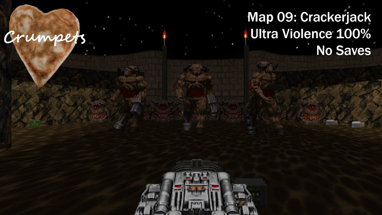 (Doom II) Crumpets: Map09: Crackerjack (UV 100%)