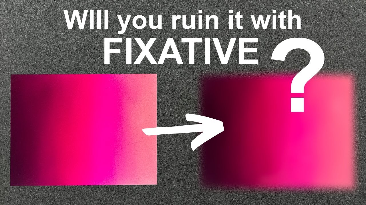 Will FIXATIVE RUIN Your Pastel Drawing?? Let's Do Some Tests!