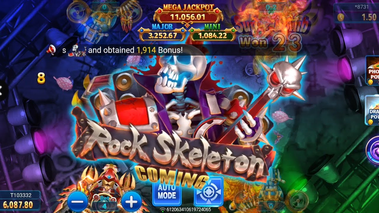 How To Play Ocean King Jackpot 👑 Casino Fishing Shoot's Gameplay | Win Rock Skeleton 🦴