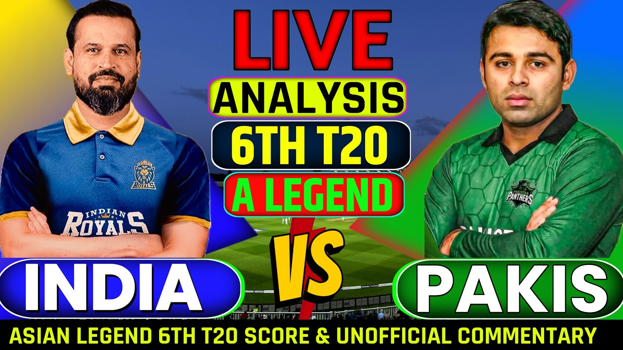 🔴 INDIA VS PAKISTAN 6TH T20 LIVE SCORE & DEEP ANALYSIS| MATCH DETAILS & FAN COMMENTARY BY AMIT 🎙️