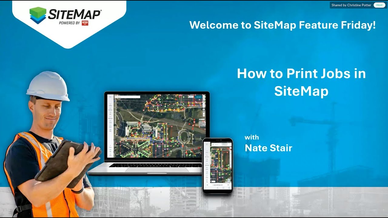 SiteMap Feature Friday Ep. 4 – How to Print Jobs in SiteMap