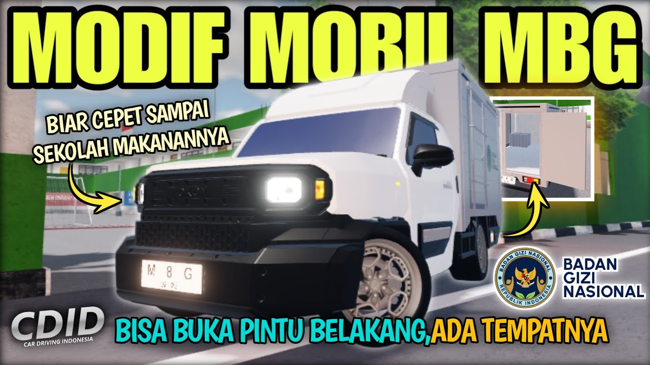 MODIF MOBIL MBG BARU CDID NON-GP ALA TUNED, BISA BUKA PINTU BELAKANG!! | CDID V2.4 Roblox