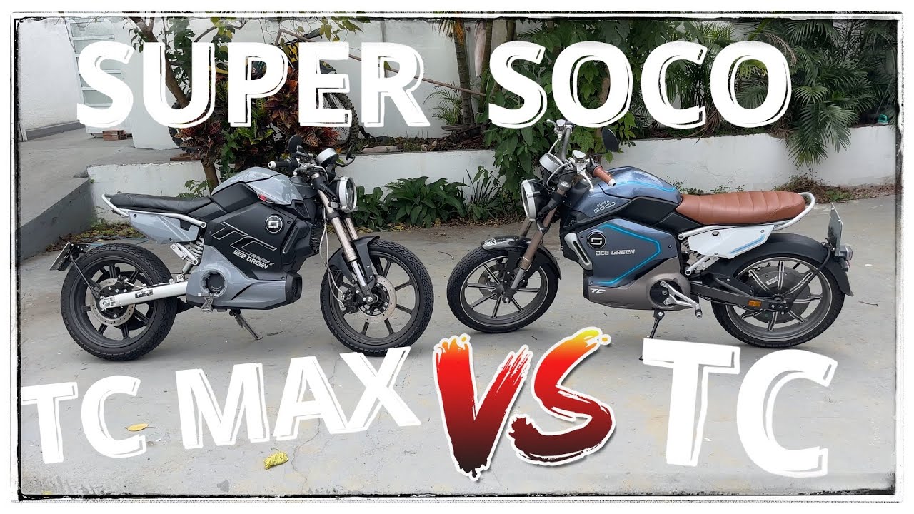 Comparativo Super Soco TC vs TC MAX