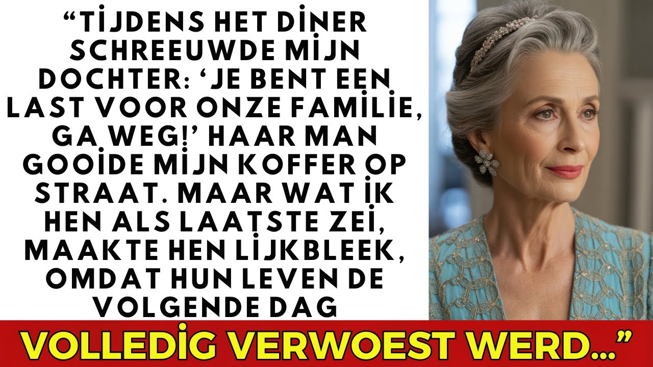 Tijdens het diner riep mijn dochter: “Je bent een last, ga weg!” Ik stond op en…