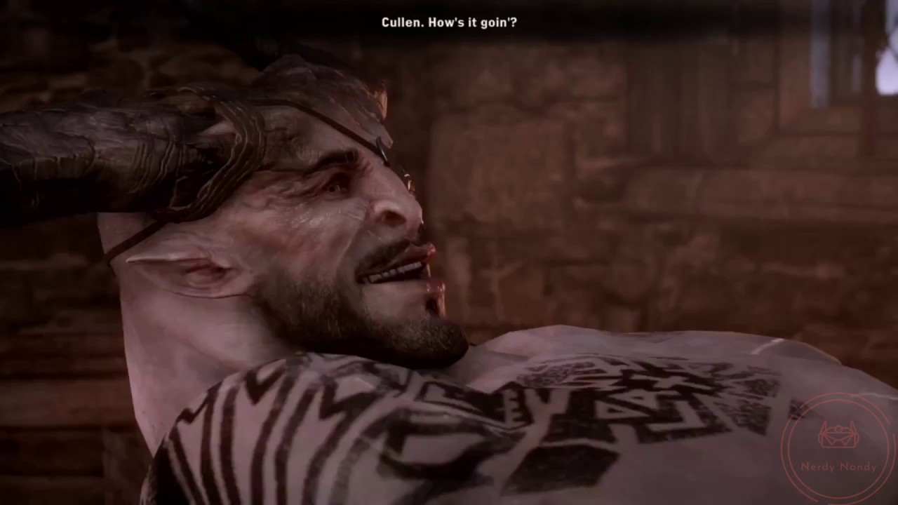 Iron Bull's romance scene ft. Cullen, Cassandra, and Josephine