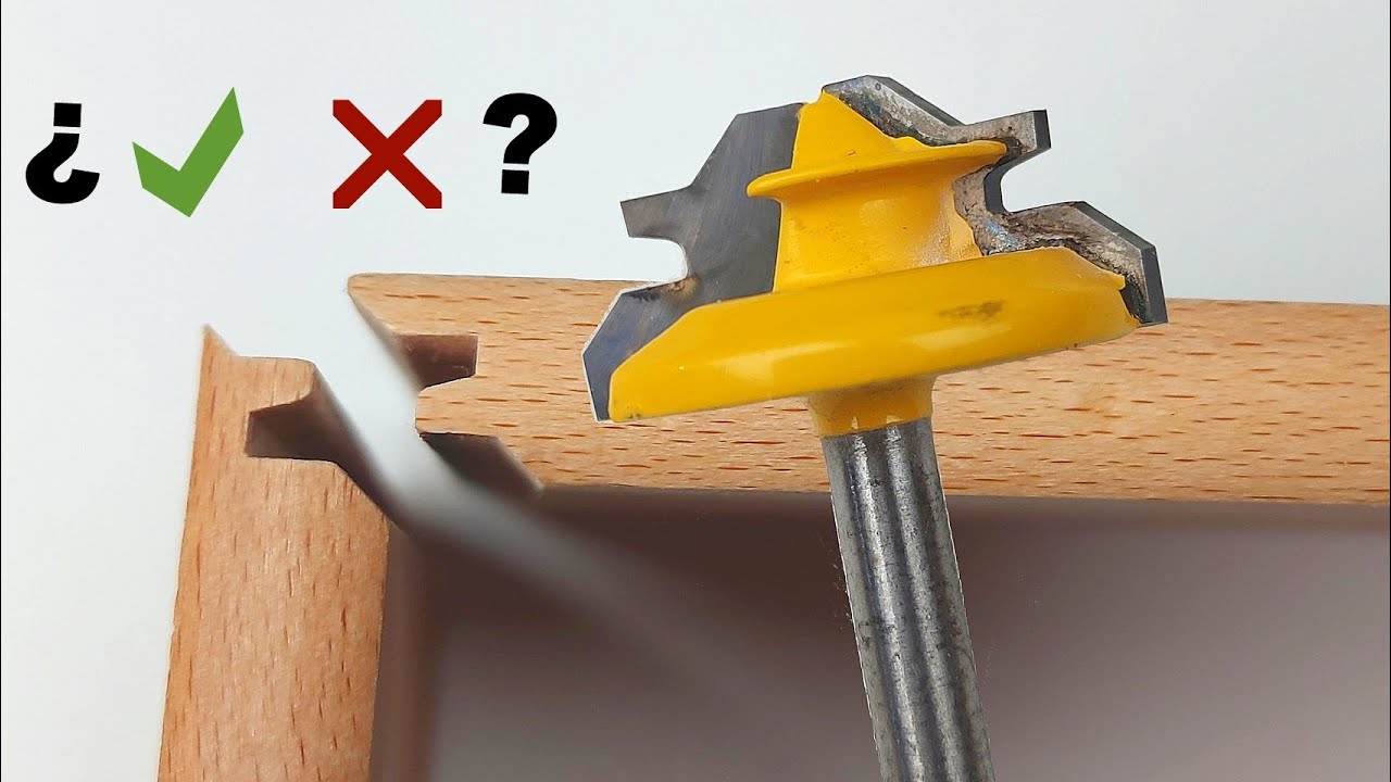 2x(Yes but No). Cheap 45-Degree Lock miter Router Bit