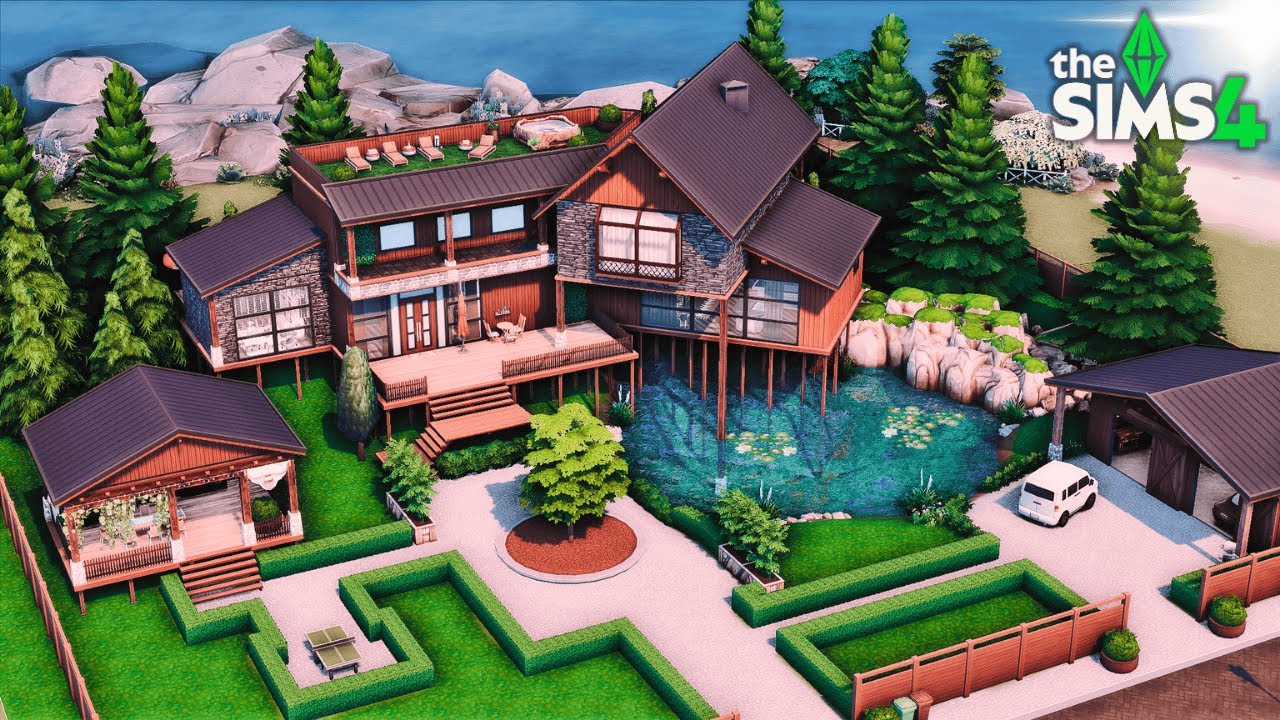 🌊 Seaside Mansion / The Sims 4 / speed build / no cc