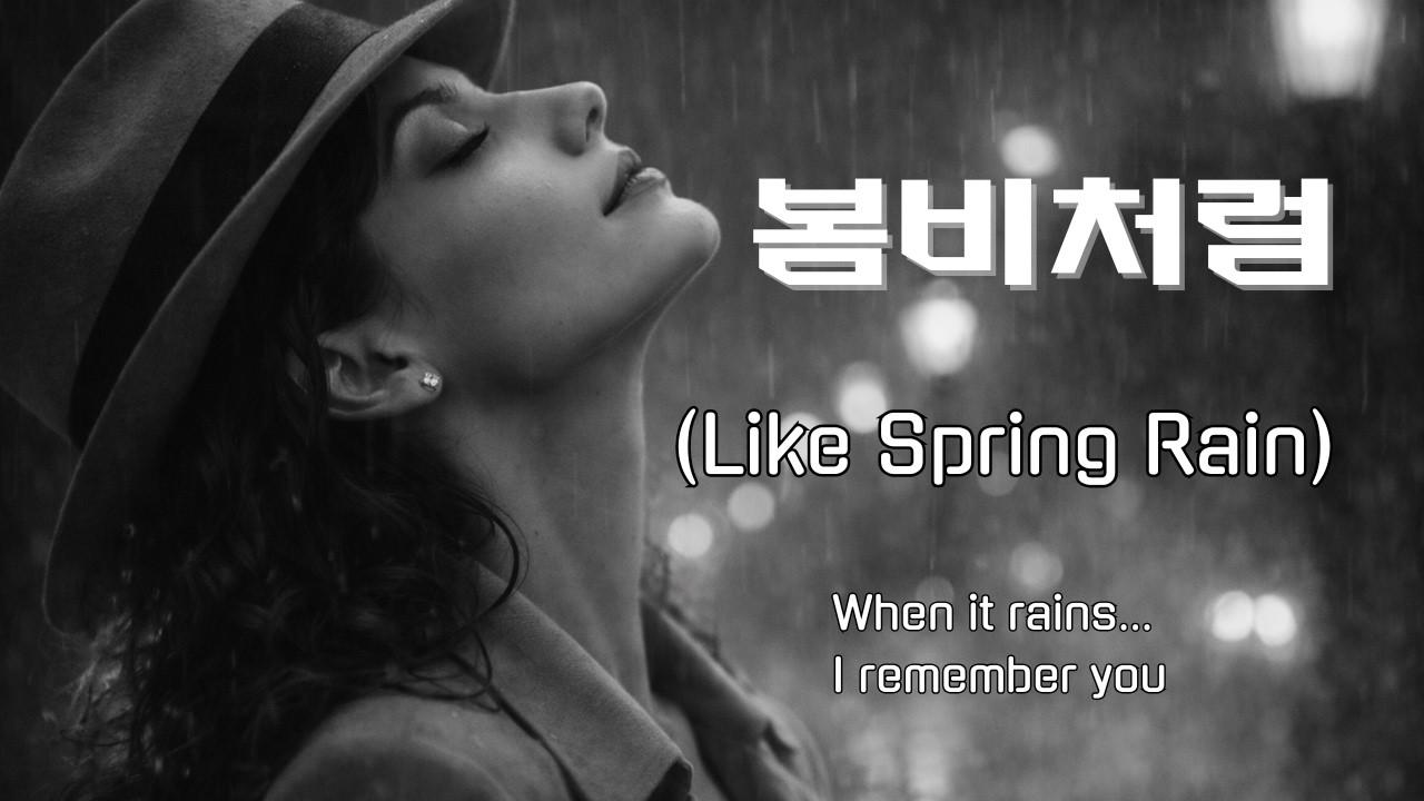 봄비처럼 (Like Spring Rain) 🌧️| Korean Emotional Ballad 비 오는 밤 감성 발라드