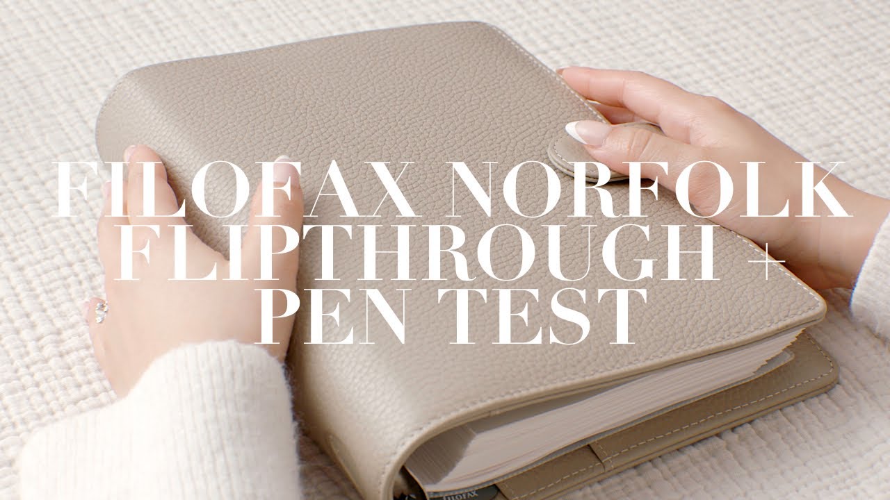Filofax Norfolk Flip Through + Pen Test | Ежедневник формата A5 с шестью кольцами