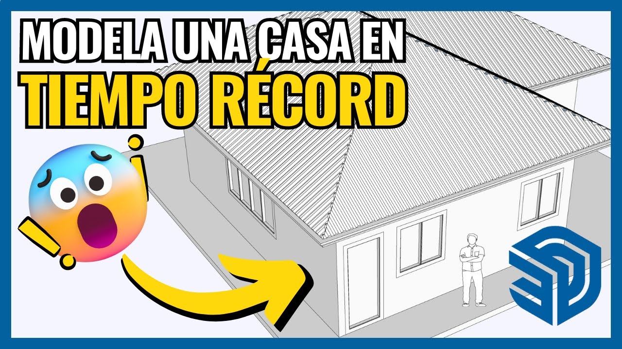 Como hacer una casa en SketchUp ▶ FÁCIL Y RÁPIDO