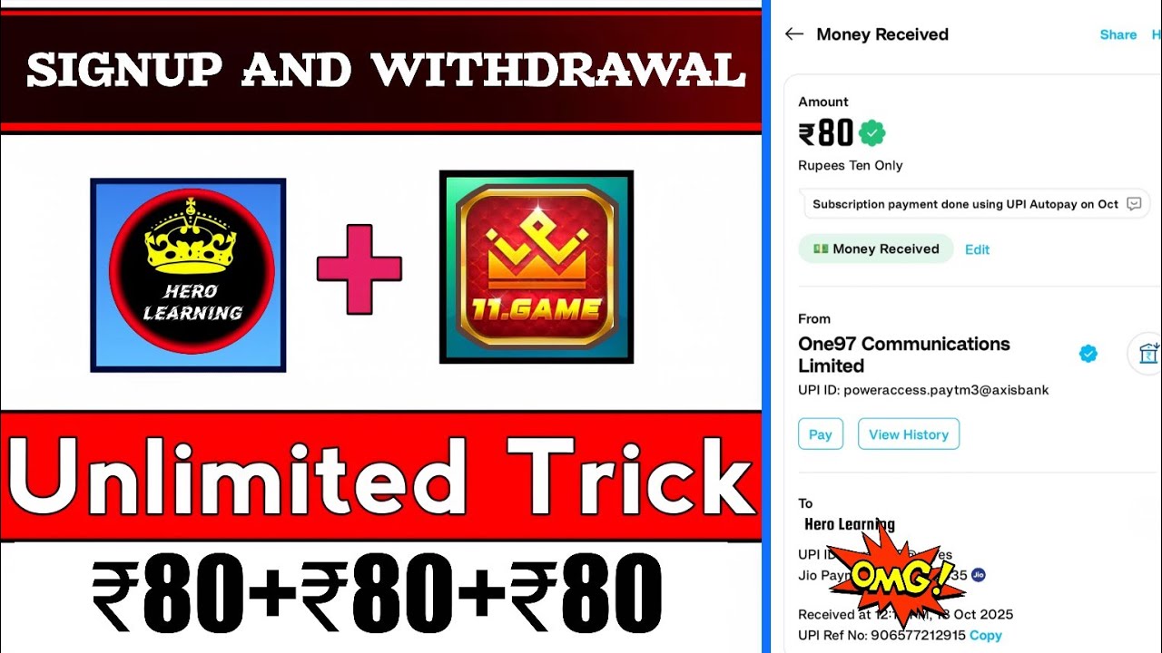 💥Signup & Withdraw Direct upi ! Today New Self Earning App Unlimited Trick ! App Unlimited Bug Loot