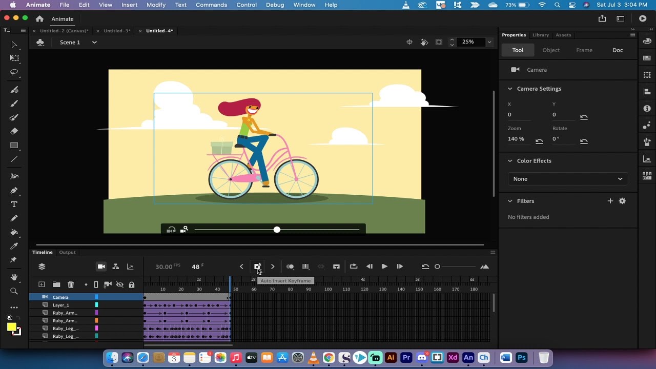 Adobe Animate — как анимировать камеру и создать эффект масштабирования